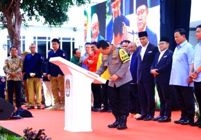 Kapolri Hadiri Deklarasi Kampanye Pemilu Damai di KPU