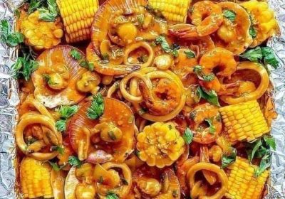 Seafood Platter Spicy Garlic Butter Seafood