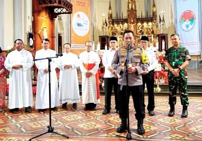 Kapolri Kunjungi Gereja Reformed Injili Indonesia, Gereja Katedral, GPIB Immanuel