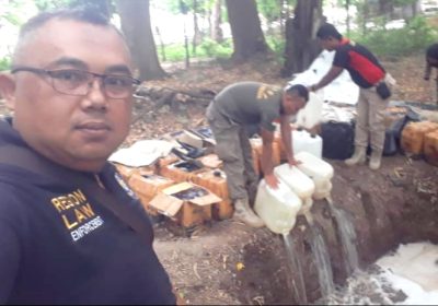 Satpol PP Lotim Musnahkan 2.823 Liter Miras