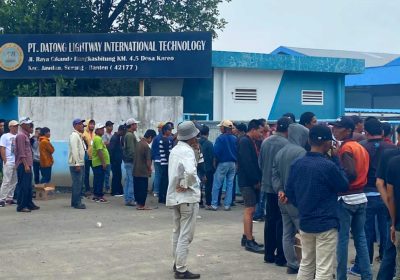 PT DLIT Gunakan Preman Serang Bubarkan Massa Aksi Lemtaki di Serang