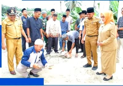 Plt Bupati Labuhanbatu Hadiri Peletakan Batu Pertama Mesjid Almujahirin