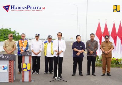Percepat Konektivitas Menuju Pelabuhan, Presiden Jokowi Resmikan Jalan Akses Tol Makassar New Port