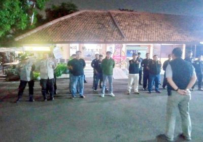 Apel Cipta Kondusif dan Penurunan Alat Peraga Kampanye Polsek Palmerah