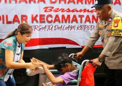 Kapolsek Taman Sari Salurkan 300 Paket Sembako untuk Masyarakat dan Disabilitas