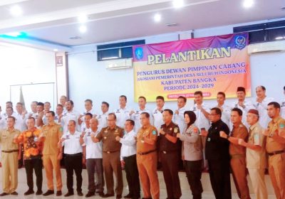 Kepengurusan DPC Apdesi Kabupaten Bangka Dilantik