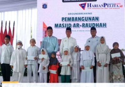 Pj Gubernur DKI dan Wali Kota Jaksel Lakukan Groundbreaking Pembangunan Masjid Ar-Raudhah di Ragunan