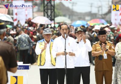 Menteri Basuki Dampingi Presiden Jokowi Resmikan Pelaksanaan 30 Ruas IJD Sepanjang 209 Km
