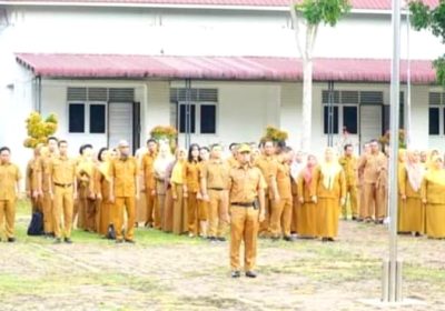 Asisten I pemkab Labuhanbatu Pimpin Apel Gabungan