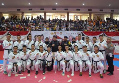 Dankorbrimob Buka Kejurnas Taekwondo Kapolri Cup Ke-5 Tahun 2024