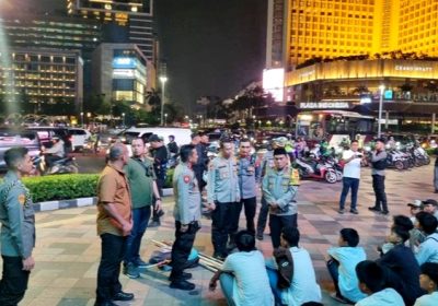 Kapolda Metro Cek Konvoi Pemotor Resahkan di Bundaran HI, 140 Orang Diamankan