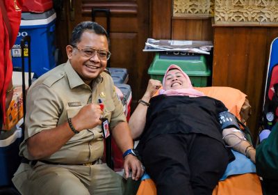 Ratusan ASN dan Warga Jakpus Antusias Ikut Donor Darah