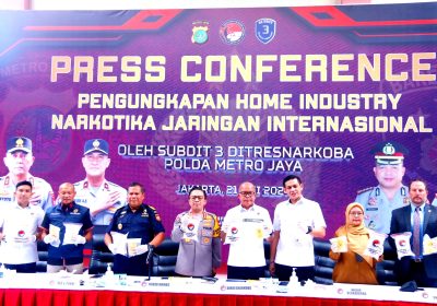 Polda Metro Bongkar Pabrik Narkoba Jenis Tablet Pil PCC