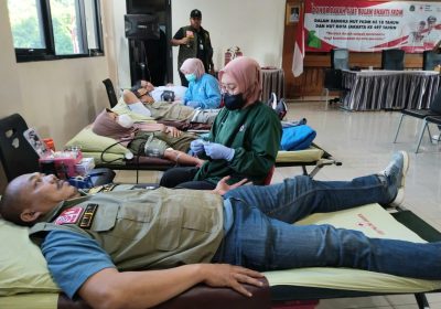 Kecamatan Pesanggaran Gelar Donor Darah dengan PMI Jaksel