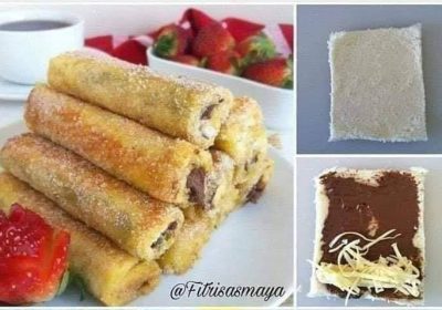 Roti Tawar Goreng Pisang Nutella