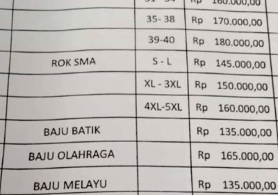 SMA Negeri Riausilip Menyuruh Siswa Baru Beli Baju di Sekolah