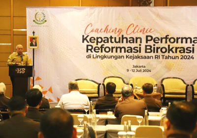 Wakil Jaksa Agung Buka Coaching Clinic Kepatuhan Performa Reformasi Birokrasi