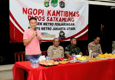 Ngopi Kamtibmas Kapolres Gidion Ajak Warga Damai Bertetangga