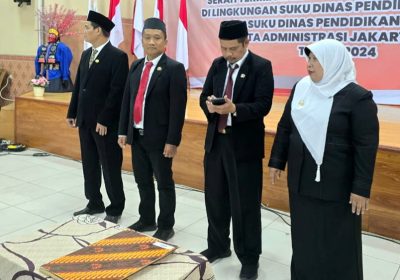 Sertijab Kepala Sekolah Negeri di Lingkungan Dians Pendidikan Wilayah Kota Jakarta Barat 1 dan 2