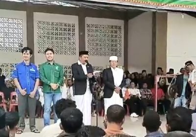 Pendukung Paslon Bupati dan Wakil Bupati Suhaidi-Maliki Banjiri Lapangan Stadion Seribu Bukit
