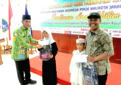 Pokja PWI Jaksel Gelar Santunan Anak Yatim, Asisten Kesra: Pemkot Kagum dan Salut