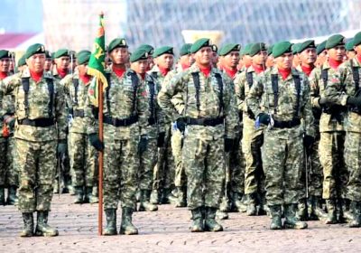 Ini Potret Yonif 411 Kostrad di Upacara HUT ke-79 TNI