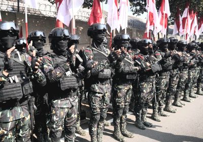 Polri Gladi Bersih Apel Gelar Pasukan Pengamanan Pelantikan Presiden