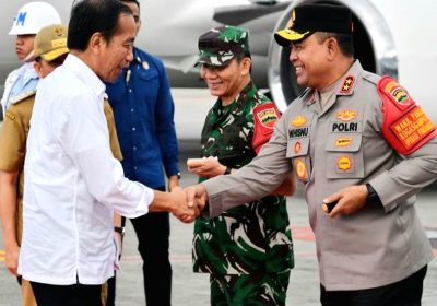 Kapolda Sumut Dampingi Kunker Jokowi Resmikan Beberapa Proyek Strategis Nasional
