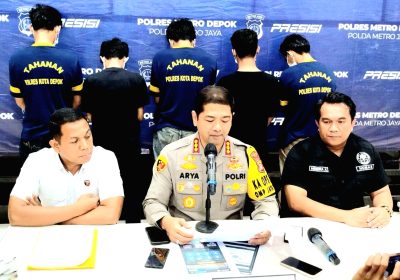 Lima Pelaku “Judi Online” Diamankan Sat Reskrim Polres Depok