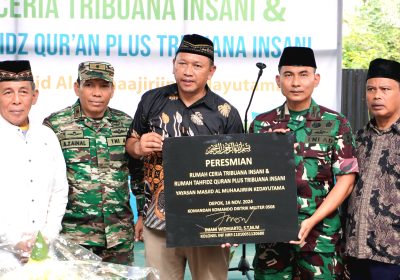 Dandim 0508/Depok Resmikan Rumah Tahfidz Qur’an
