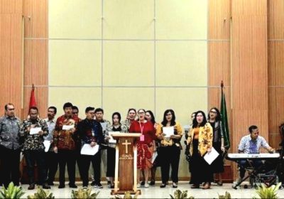 Umat Kristiani PN Jaktim Rayakan Ibadah Kebaktian