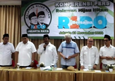 Relawan Hijau Hitam Berikan Dukungan ke Ridwan Kamil-Suswono Nomor Urut Satu