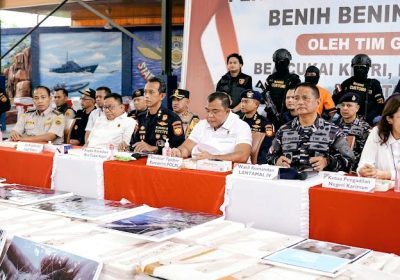 Bareskrim Polri Gagalkan Penyelundupan 151 BBL di Bintan