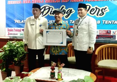 PWI Pokja Jaksel Gelar Dialog Pers dengan Kepala Sekolah SMP Negeri Pendidikan 1 Jakarta