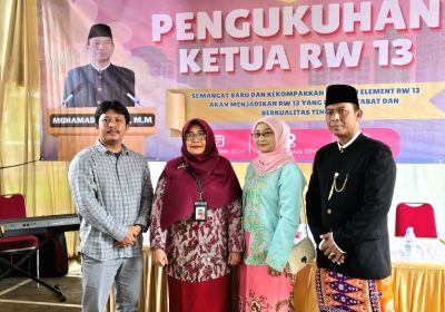 Pengukuhan Ketua RW13 M Zen Masa Bakti 2024–2029
