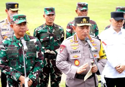 Kapolri Pimpin Apel Gelar Pasukan Operasi Lilin 2024 Pengamanan Natal dan Tahun Baru