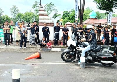 Pengendara Moge Diberi Pelatihan Safety Riding Ditlantas Polda Banten