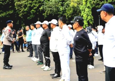 Persiapan Pelantikan Kepala Daerah Serentak Mulai Berkumpul Melakukan Gladi Bersih di Monas Jakarta