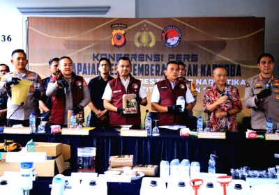 Polri Ungkap Pabrik Narkoba Skala Besar di Jawa Barat