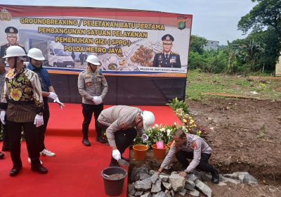 Pembangunan SPPG Polda Metro Jaya ditandai Peletakan Batu Pertama