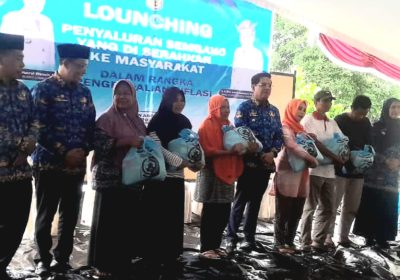 Lounching Perdana Paket Sembako di Kelurahan Selong Sukses