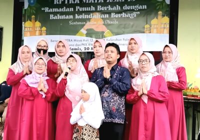 RPTRA Maya Asri 13 Palmerah Santuni 100 Anak Yatim dan 200 Takjil, Buka Puasa Bersama Pengurus PKK