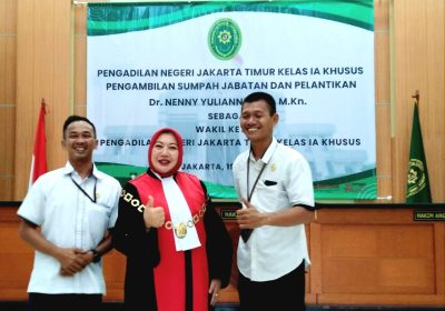Nenny Yulianny Dilantik Sebagai Wakil Ketua PN Jakarta Timur