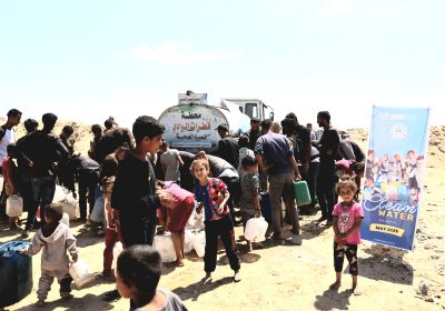 INH Salurkan Bantuan Air Bersih dan Pangan untuk Rakyat Palestina