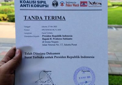 KSM Anti Korupsi Kirimkan  Buku “Berantas Korupsi kepada Presiden, Sembari Korupsi” dan Surat Terbuka Laporkan Dugaan Korupsi Triliuan di PLN EPI