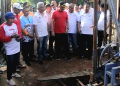 Wali Kota Jaksel M Anwar Tinjau Pembangunan Sumur Resapan Air