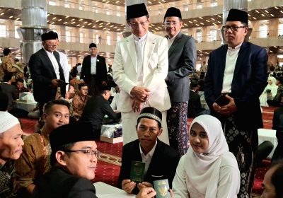100 Pasangan Dinikahkan Gratis di Masjid Istiqlal, Nikah Sah Diberi Modal Usaha