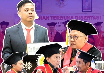 Dr Daur Tasalsul, Motivasi Ayah Hingga Raih Gelar Doktor ke-77 di Program Studi Doktor Ilmu Hukum di PHISIP Unram