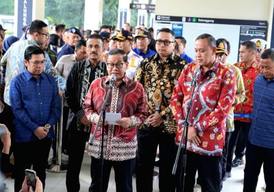 Gubernur DKI Pramono Anung Lauching Transjabodetabek, Rute Terminal Bekasi-Galunggung-Dukuh Atas