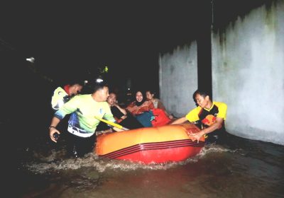 Polda NTB Kerahkan Ratusan Personel Tanggulangi Banjir Mataram